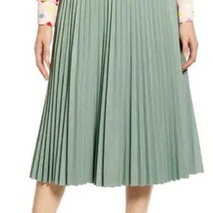Pleated Croc Faux Leather Midi Skirt Halogen® Nordstrom Med